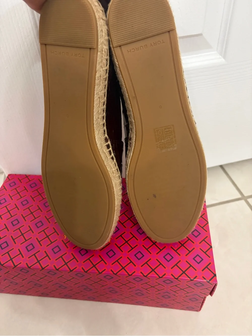 Tory Burch Women's Plum/Gold Inés Espadrille